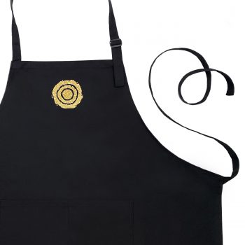 TBC Black Apron with Gold Universe